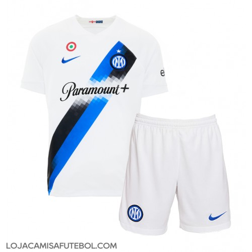 Camisa de Futebol Inter Milan Equipamento Secundário Infantil 2023-24 Manga Curta (+ Calças curtas)